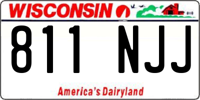 WI license plate 811NJJ