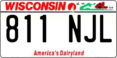 WI license plate 811NJL