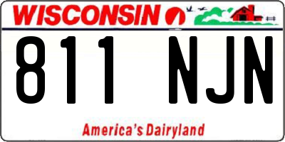 WI license plate 811NJN