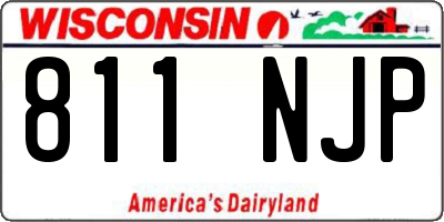 WI license plate 811NJP