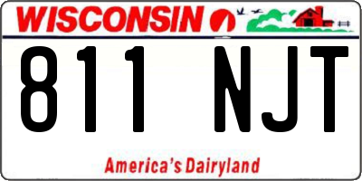 WI license plate 811NJT