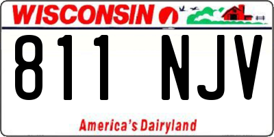 WI license plate 811NJV