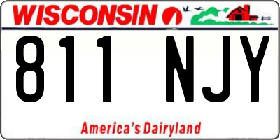 WI license plate 811NJY