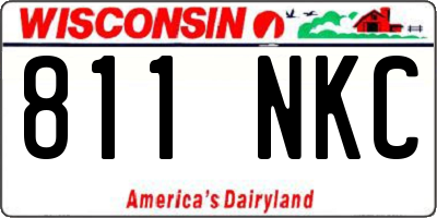 WI license plate 811NKC