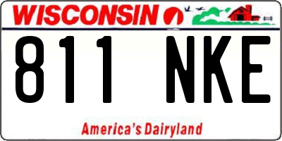 WI license plate 811NKE