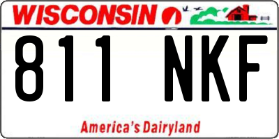 WI license plate 811NKF