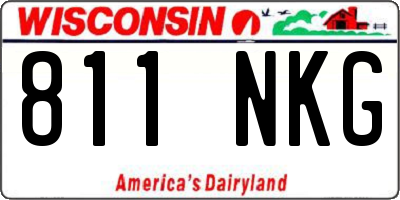 WI license plate 811NKG
