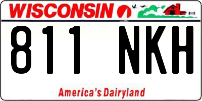 WI license plate 811NKH