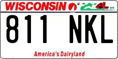 WI license plate 811NKL