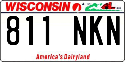 WI license plate 811NKN