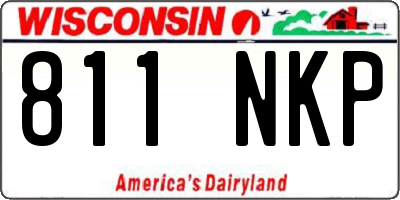 WI license plate 811NKP