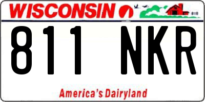 WI license plate 811NKR