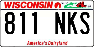 WI license plate 811NKS