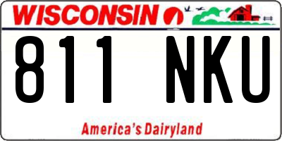 WI license plate 811NKU