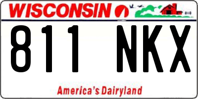 WI license plate 811NKX