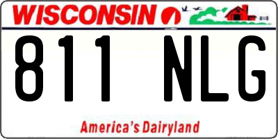WI license plate 811NLG
