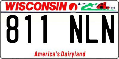 WI license plate 811NLN