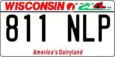 WI license plate 811NLP