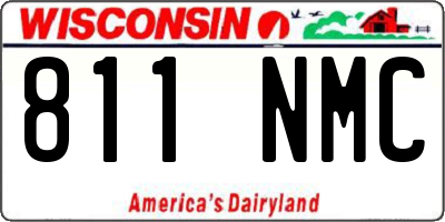 WI license plate 811NMC
