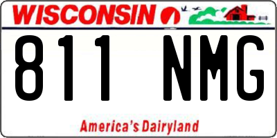 WI license plate 811NMG