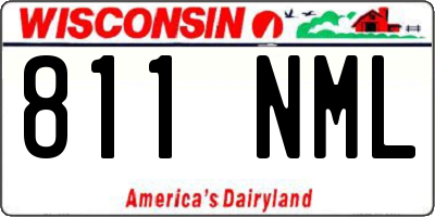 WI license plate 811NML
