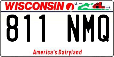 WI license plate 811NMQ