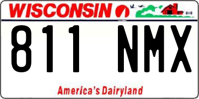WI license plate 811NMX