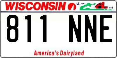 WI license plate 811NNE