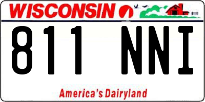WI license plate 811NNI