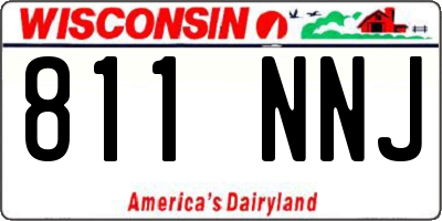 WI license plate 811NNJ
