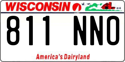 WI license plate 811NNO