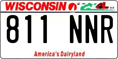 WI license plate 811NNR