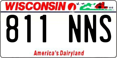 WI license plate 811NNS