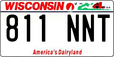 WI license plate 811NNT