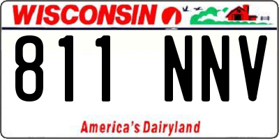 WI license plate 811NNV
