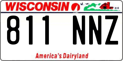WI license plate 811NNZ