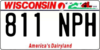 WI license plate 811NPH