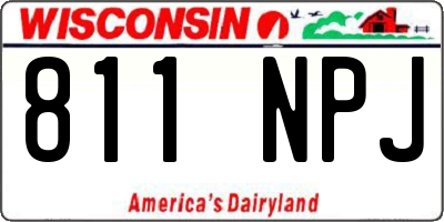WI license plate 811NPJ
