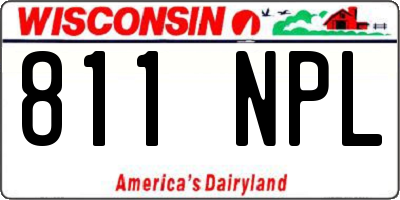 WI license plate 811NPL