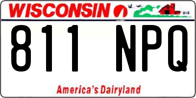 WI license plate 811NPQ