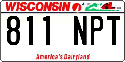 WI license plate 811NPT
