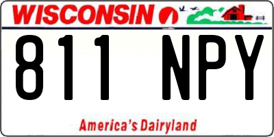 WI license plate 811NPY