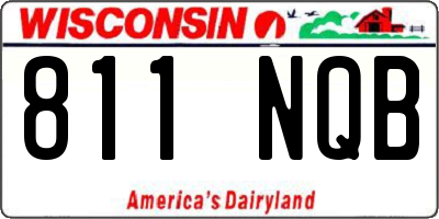 WI license plate 811NQB