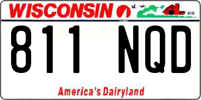 WI license plate 811NQD