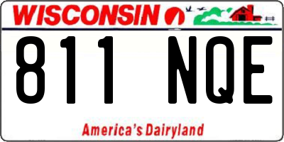WI license plate 811NQE