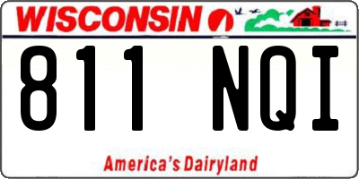 WI license plate 811NQI