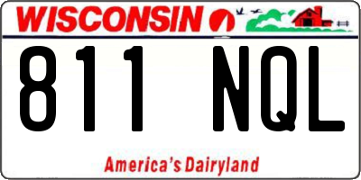 WI license plate 811NQL
