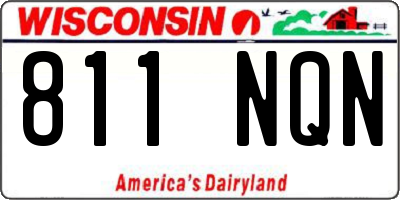 WI license plate 811NQN