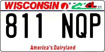 WI license plate 811NQP