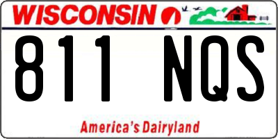 WI license plate 811NQS